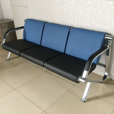 3-Seater Comfy Waiting Chair – Black