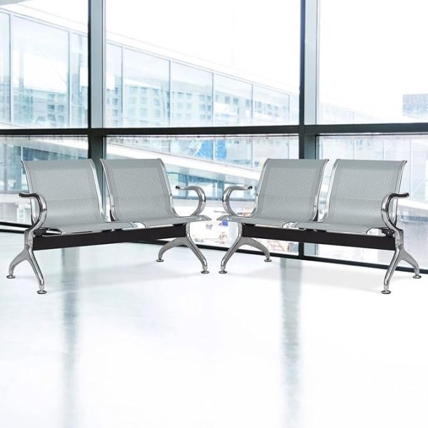 2 Seat Steel Waiting Bench