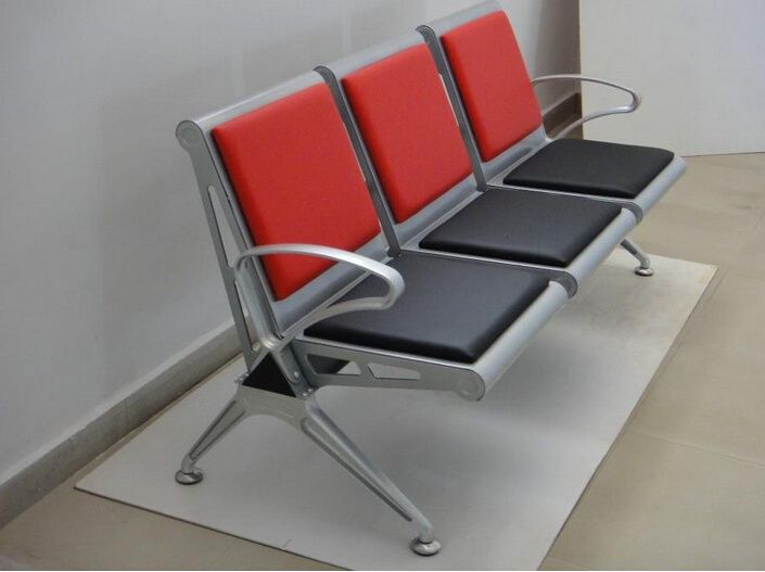 3 Seater Office Waiting Bench With Padded Seats