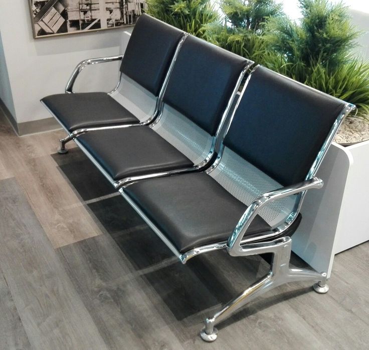 3-Link Steel Waiting Bench